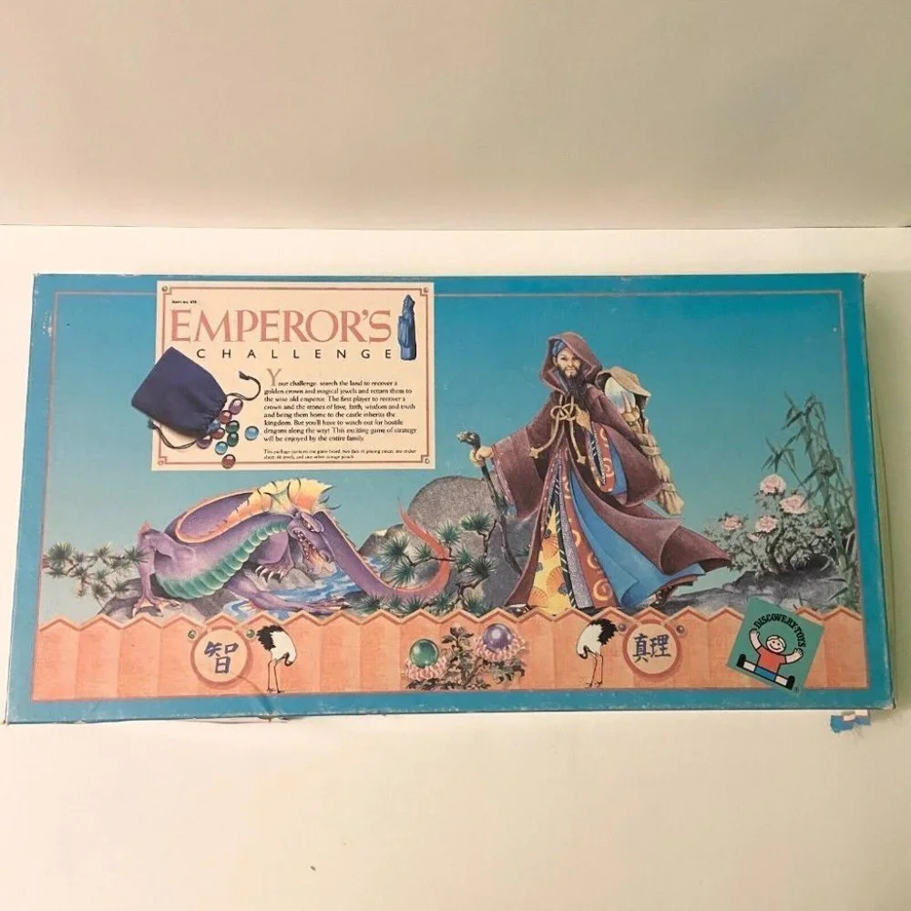 Vintage 1986 The Emperors Challenge Board Game Strategy Discovery Toys